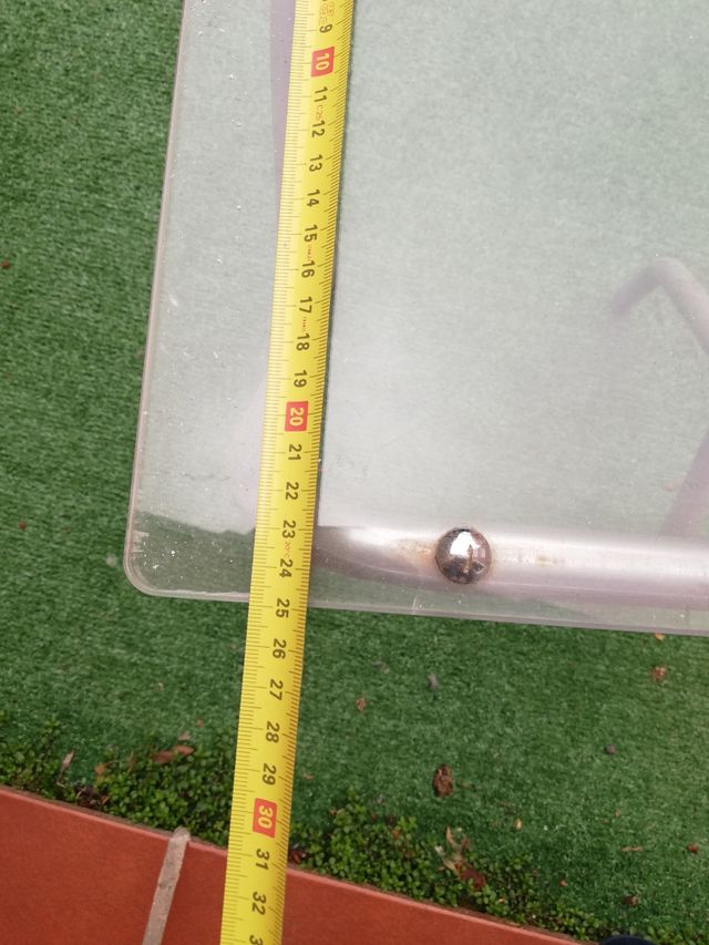 Banqueta de metacrilato y acero