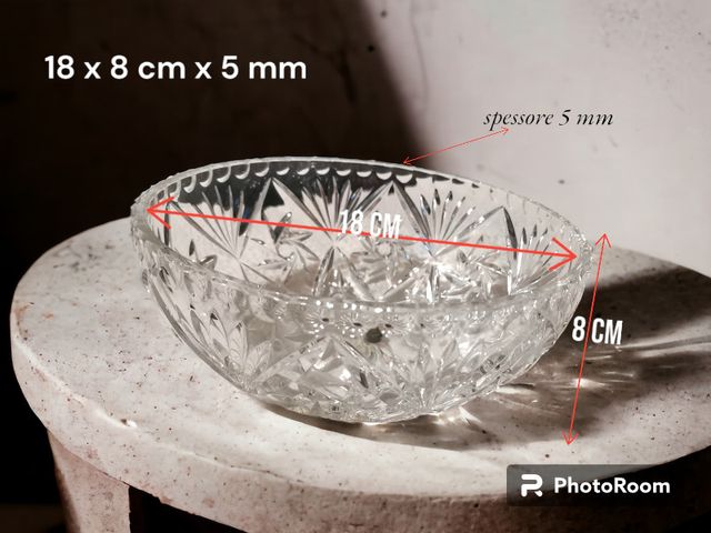 CIOTOLA IN CRISTALLO INTARZIATO - VINTAGE 💎