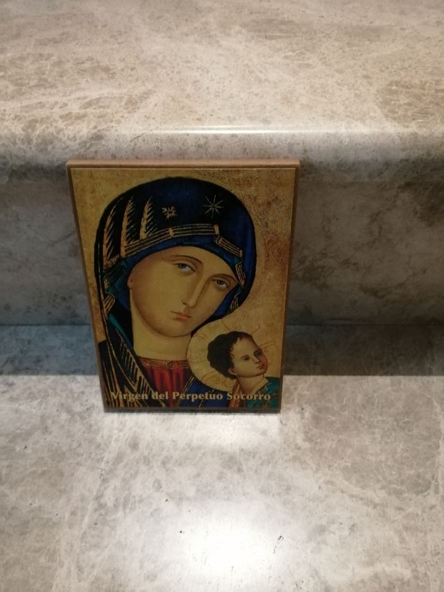 cuadro religioso y llavero cruz 