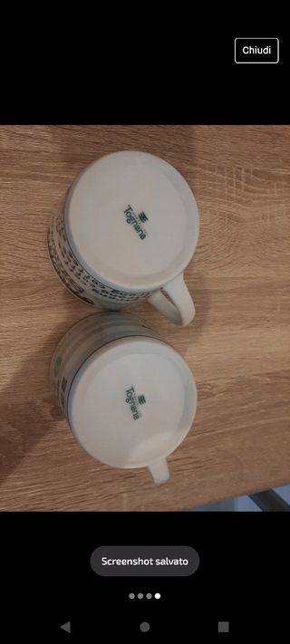 Set 2 tazze tognana grandi 