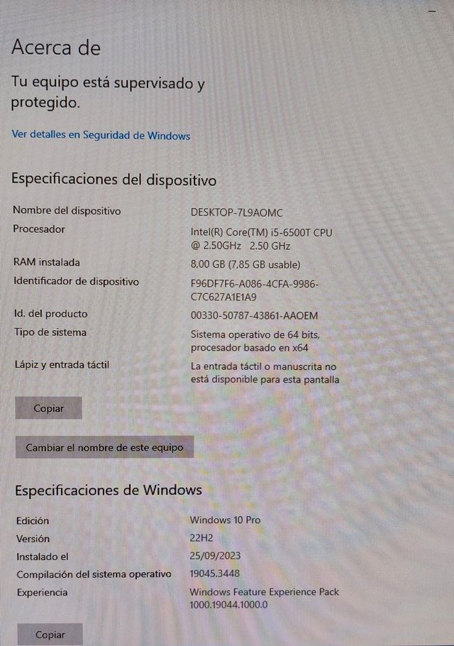 Ordenador HP Elitedesk 800 G1 USDT I3 8 GB RAM SSD