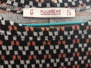 Vestido corto recto de punto