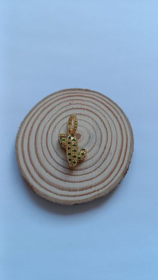 Charm cactus dorado para pulsera Pandora