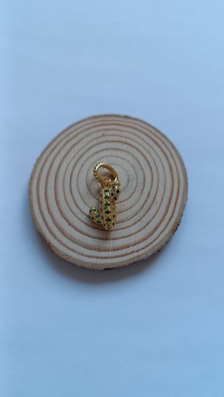 Charm cactus dorado para pulsera Pandora