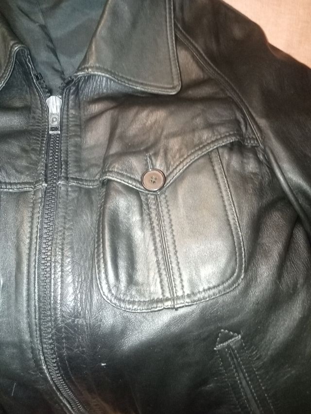 Cazadora de cuero