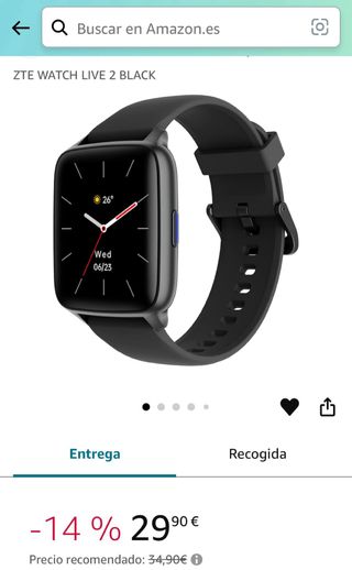 Reloj inteligente/smartwatch ZTE Watch Live 2