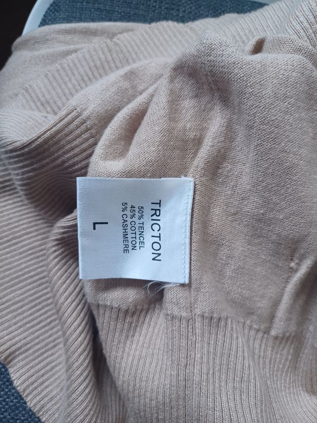 Jersey fino mujer tostado