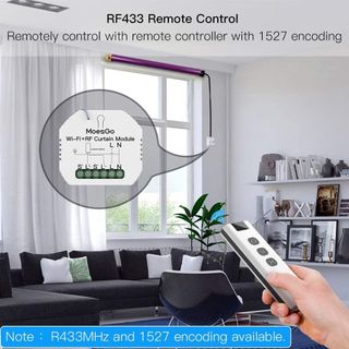 MoesGo interruptor persiana WiFi + RF .