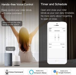 MoesGo interruptor persiana WiFi + RF .