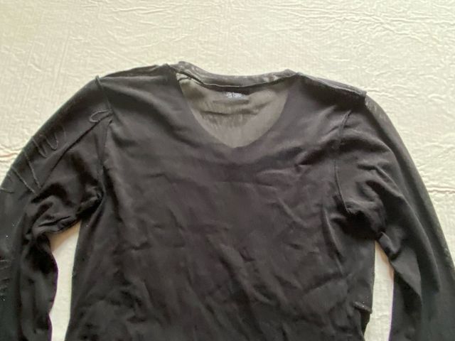 Maglietta donna nera con trasparenze NUOVA