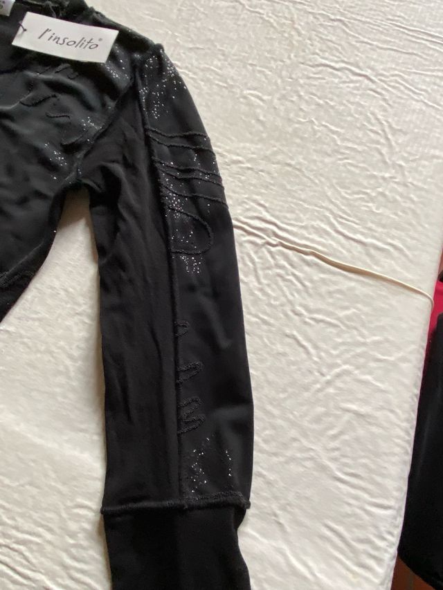 Maglietta donna nera con trasparenze NUOVA