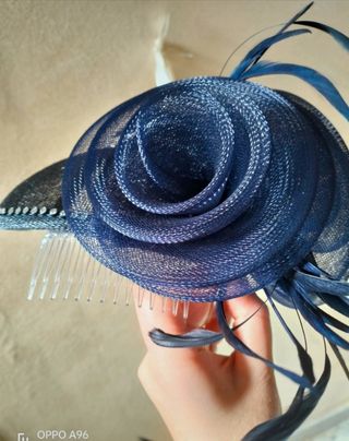 Cappellino blu da cerimonia 🌺