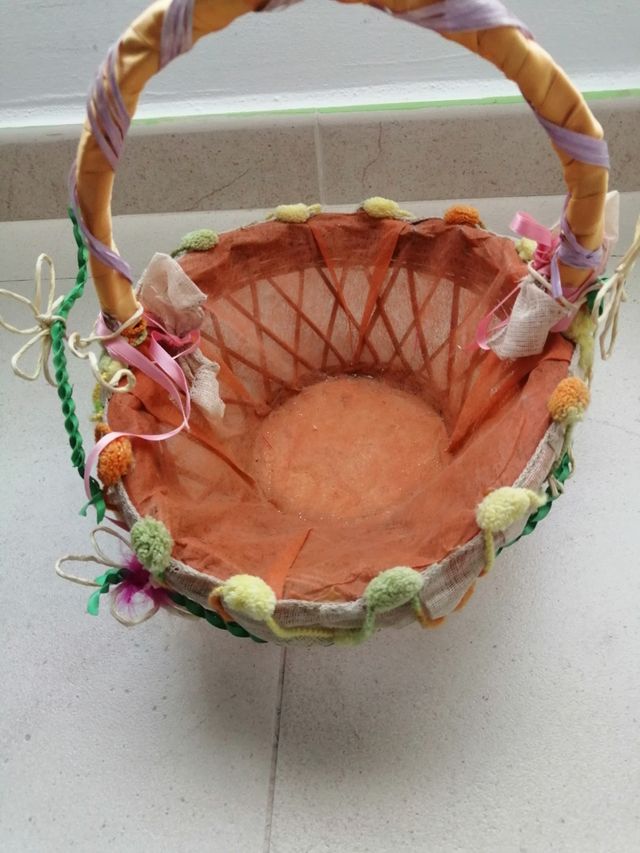 Cesta caramelos de fallera