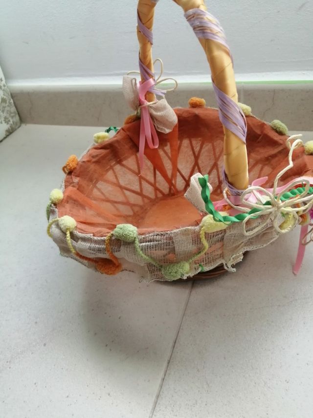 Cesta caramelos de fallera