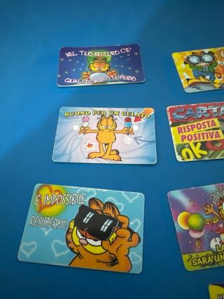 Carte da collezione anni 90 gatto garfield