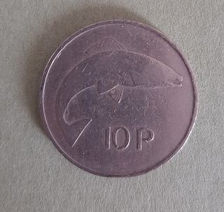 Moneta da 10 P irlandese del 1969
