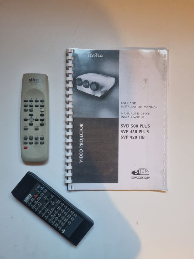 Videoproiettore Seleco SVD/SVP sim2 Teatro Line