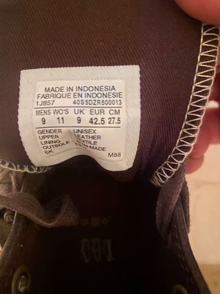 Converse All Star Piel Marron