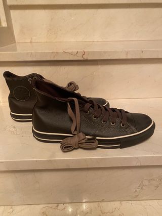 Converse All Star Piel Marron