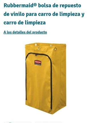 bolsa carro limpieza Rubbermaid