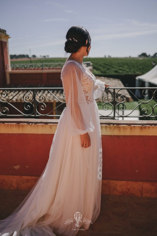 Abito da sposa elegante e regolabile taglia 38/40