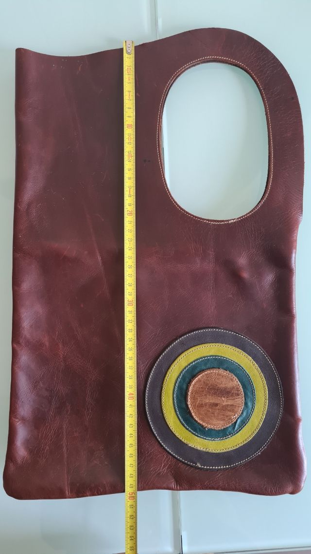 Bolso de cuero marrón 