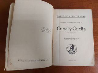 [Libro antiguo] Curial y Guelfa, 1920.