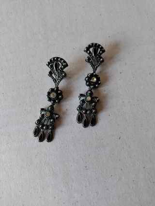 Pendientes de plata con cierre omega