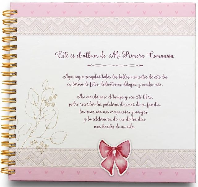 Libro de firmas personalizado comunión