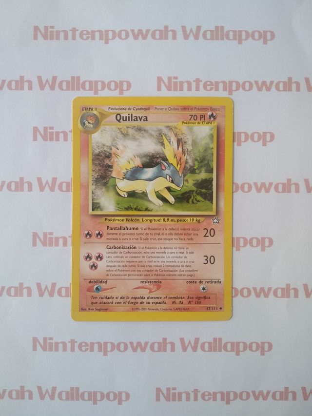 🇪🇦 Carta Pokémon TCG Quilava Neo Génesis