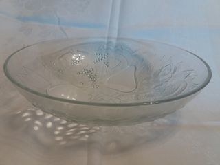 Centrotavola vintage in vetro decorato