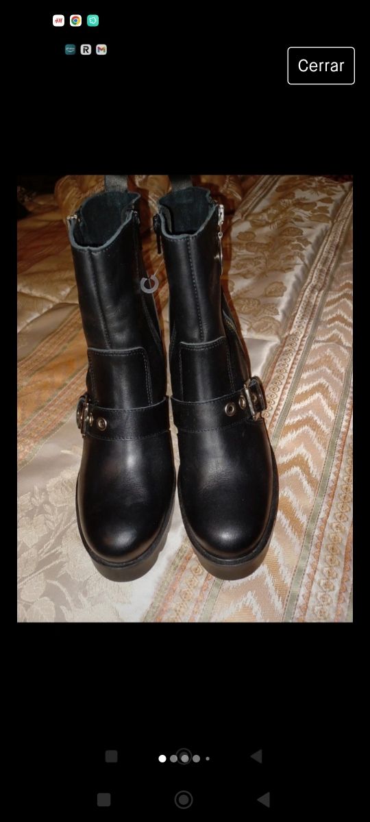 Botines de piel T.40 sin estrenar