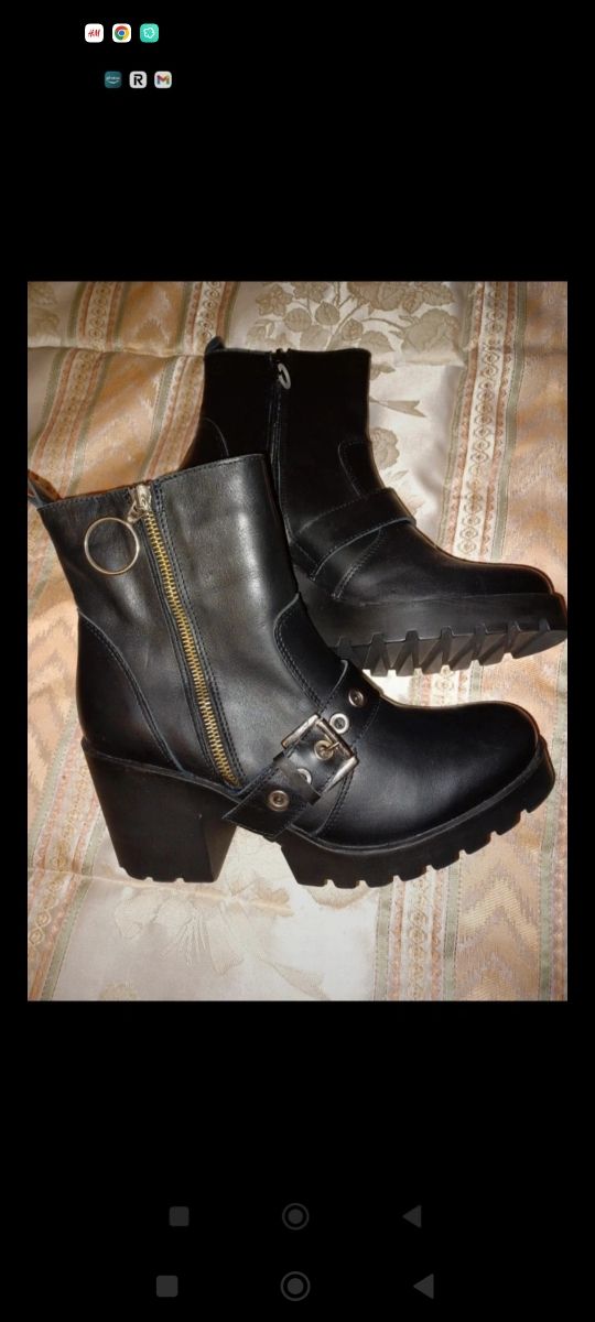 Botines de piel T.40 sin estrenar