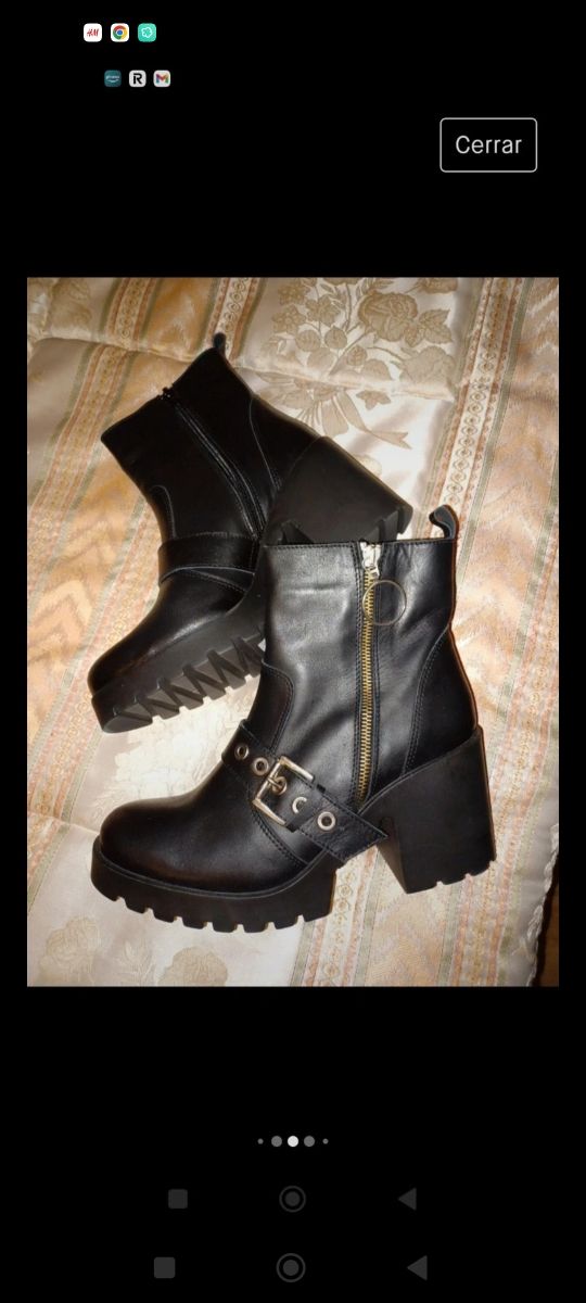 Botines de piel T.40 sin estrenar