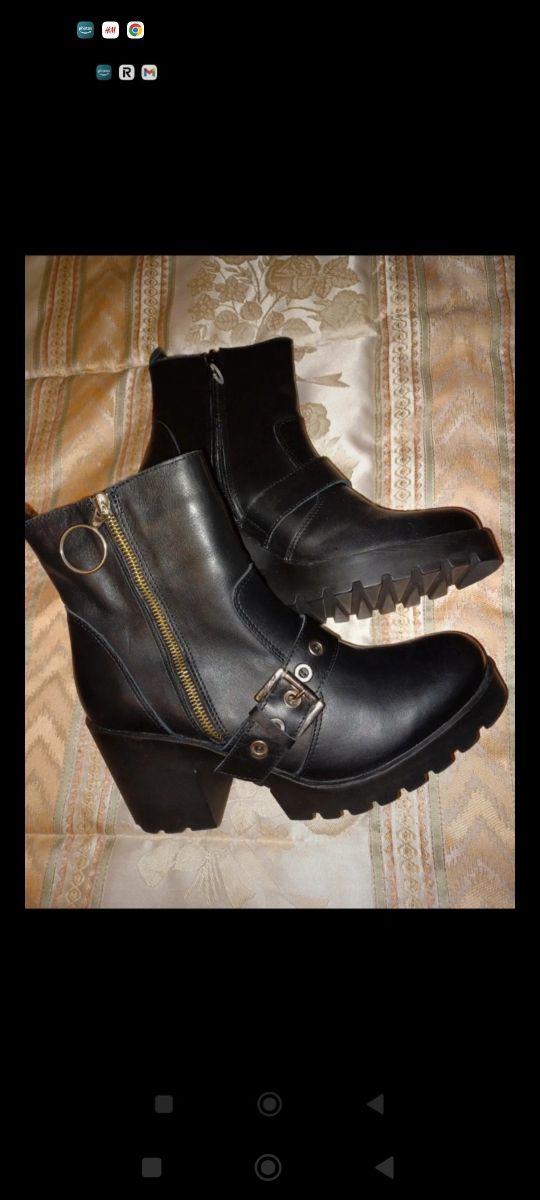 Botines de piel T.40 sin estrenar