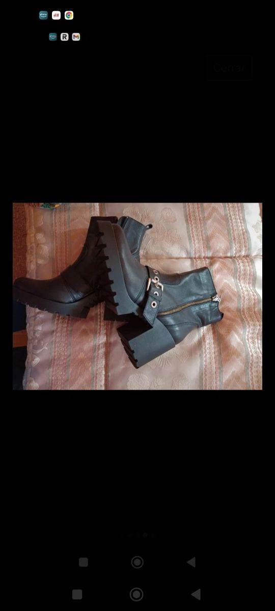 Botines de piel T.40 sin estrenar