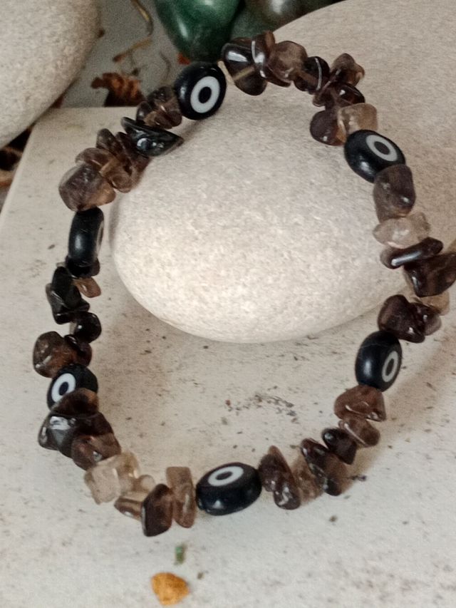 Pulseras chip piedras combinadas con bola varias