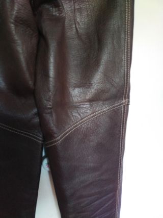 Pantalón de piel marrón