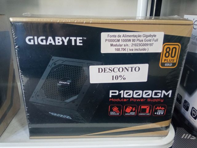 Fonte alimentação Gigabyte P1000GM 1000w