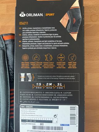Rodillera neopreno Orliman 