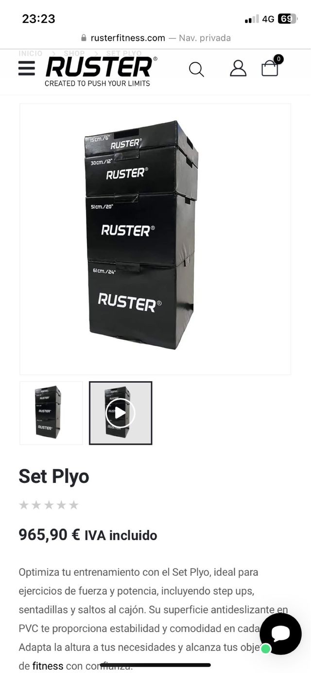 Ruster material / crossfit / entrenamiento