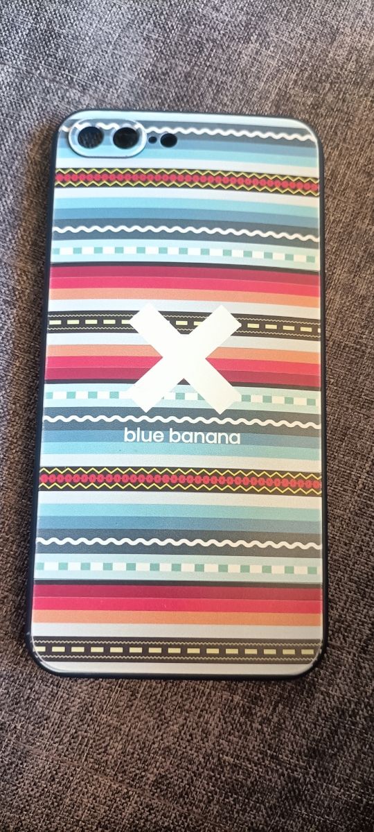 Carcasa funda Iphone 7 blue banana azul