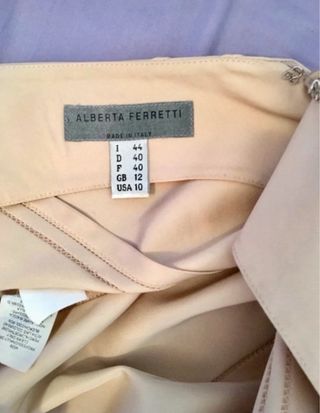 Abito Alberta Ferretti prima linea. In seta.