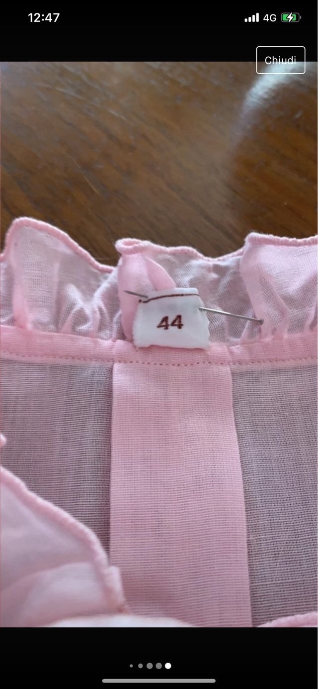 Camicia da notte in puro cotone tg.44