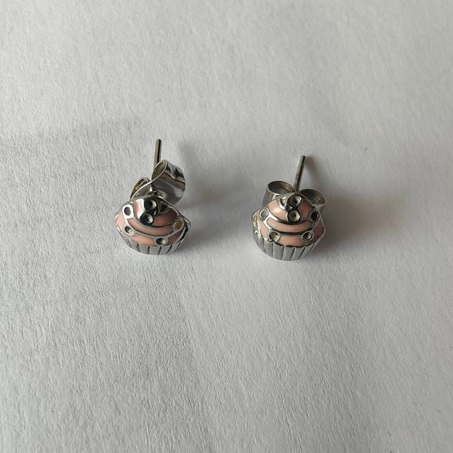 Pendientes Cupcake acero
