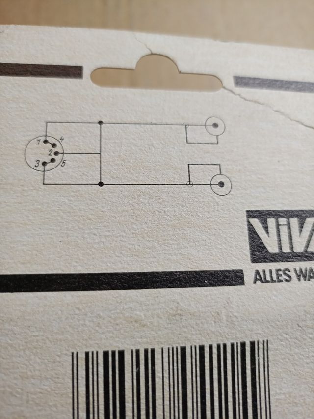 Cable DIN 5 puntas a 2 Jack mono