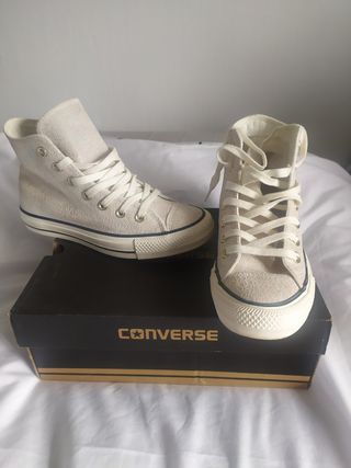 CONVERSE PIEL BRILLO 36-37 NUEVAS