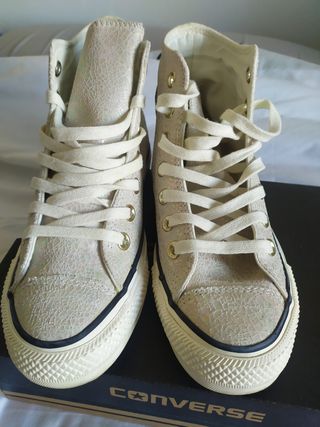 CONVERSE PIEL BRILLO 36-37 NUEVAS