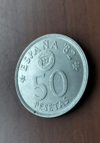 Moneda 50 pesetas mundial 