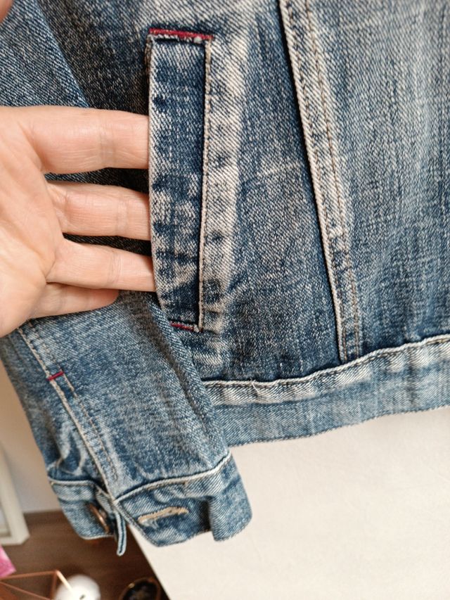 Giubbotto sportivo jeans vintage donna